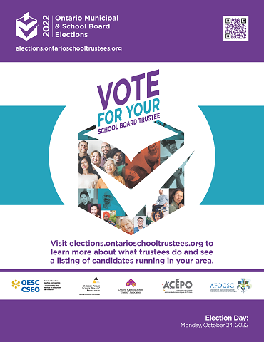 2022 Ontario Municipal & School Board Elections Poster 3 - 8.5 x 11 Preview